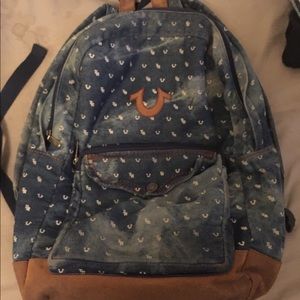 true religion monogram backpack